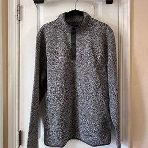 J. Crew Heather Gray Henley Sweater